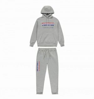 Dresy Trapstar Chenille Decoded 2.0 Hoodie Męskie Szare | Poland-490871