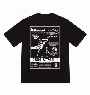 Koszulki Trapstar Don’t Jam Tee Męskie Czarne | Poland-512963