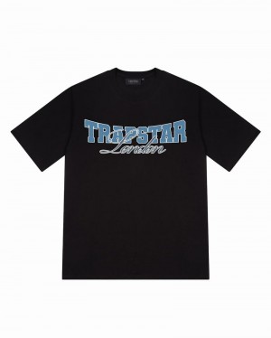 Koszulki Trapstar Drop Out Tee Męskie Czarne | Poland-489350