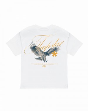 Koszulki Trapstar Flying Birds Tee Męskie Białe | Poland-958716