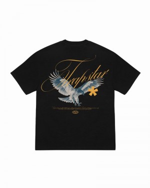 Koszulki Trapstar Flying Birds Tee Męskie Czarne | Poland-105386