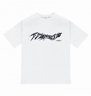 Koszulki Trapstar Fusion Tee Męskie Białe | Poland-124960