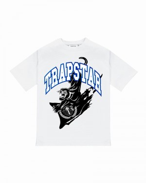 Koszulki Trapstar Global Takeover Tee Męskie Białe | Poland-475621