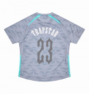 Koszulki Trapstar Irongate Football Jersey Męskie Szare Niebieskie | Poland-093871