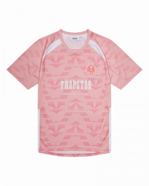 Koszulki Trapstar Irongate Football Jersey Męskie Różowe | Poland-036519