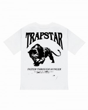 Koszulki Trapstar Panthera Tee Męskie Białe | Poland-695420