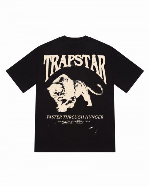 Koszulki Trapstar Panthera Tee Męskie Czarne | Poland-180395