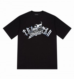 Koszulki Trapstar Shooters Breakthrough Tee Męskie Czarne | Poland-213865