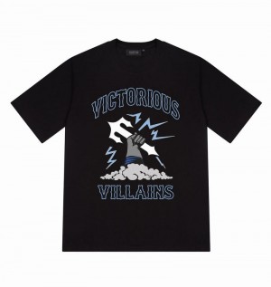 Koszulki Trapstar Victorious Villains Tee Męskie Czarne | Poland-548970