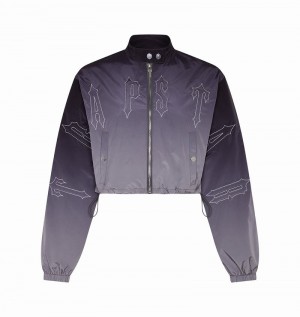 Kurtki Trapstar Arch Windbreaker Damskie Czarne | Poland-730165