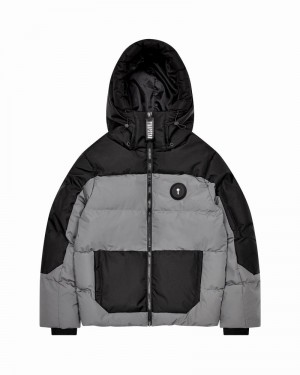 Kurtki Trapstar Decoded AW23 Puffer Męskie Czarne Szare | Poland-390617