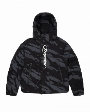 Kurtki Trapstar Hyperdrive Technical Puffer Męskie Szare Camo | Poland-823054