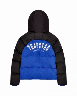 Kurtki Trapstar Irongate Arch Puffer AW23 Męskie Niebieskie Czarne | Poland-127495