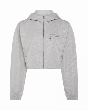 Kurtki Trapstar Monogram Windbreaker Damskie Srebrne | Poland-273506