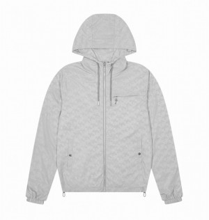 Kurtki Trapstar Monogram Windbreaker Męskie Szare | Poland-681493