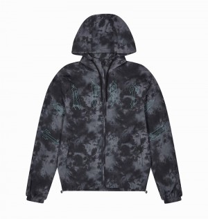 Kurtki Trapstar Pigment Irongate Windbreaker Męskie Czarne | Poland-704953