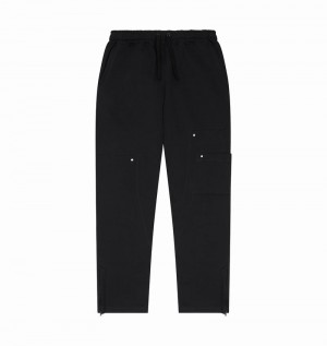 Spodnie Trapstar Hyperdrive Reinforced Rivet Joggers Męskie Czarne | Poland-854917