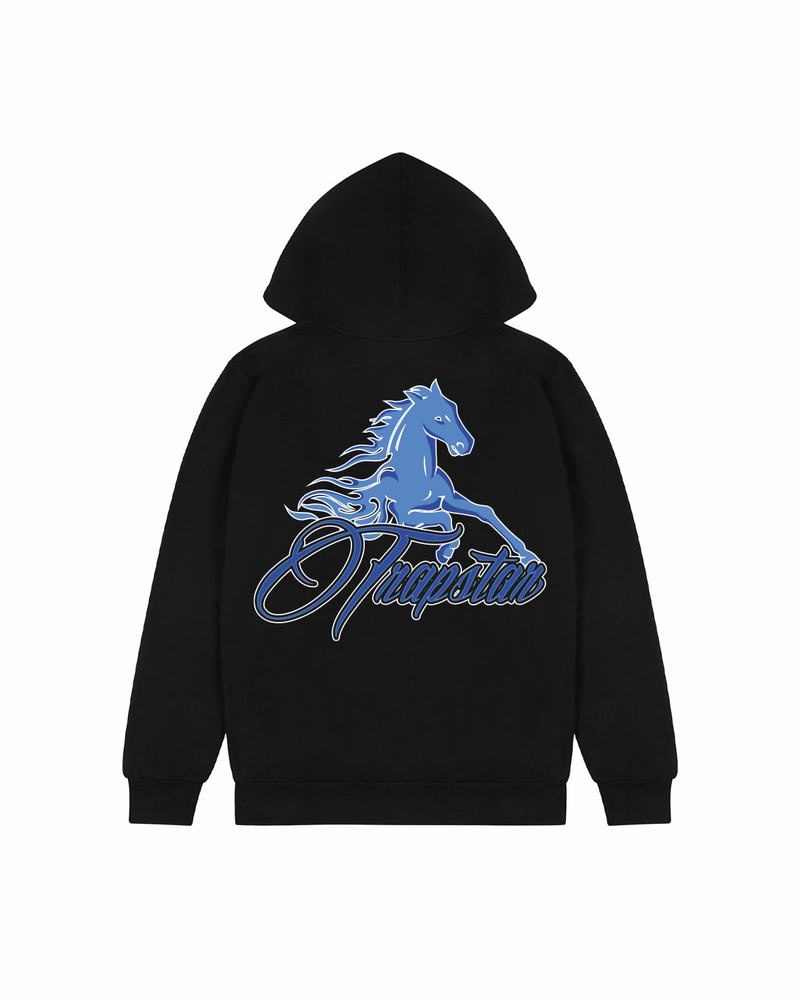 Bluza z Kapturem Trapstar Horse Power 2.0 Męskie Czarne | Poland-167580