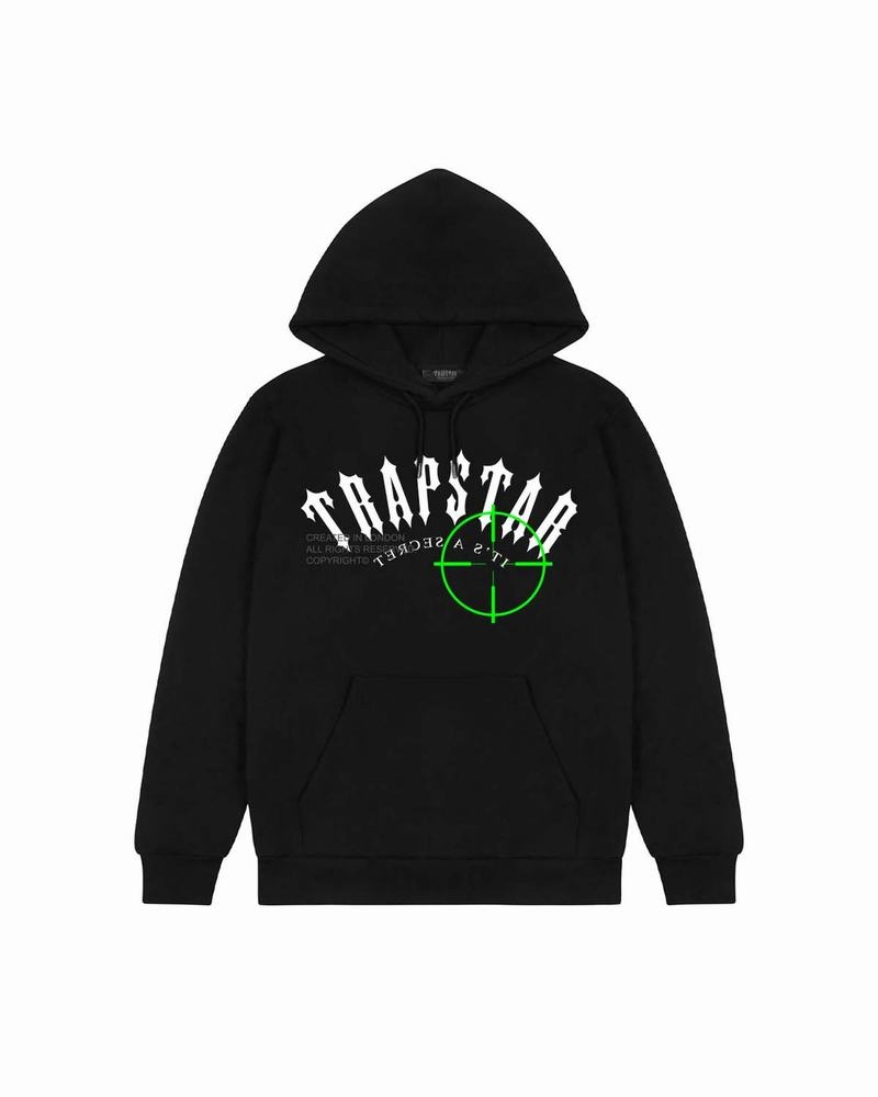 Bluza z Kapturem Trapstar Irongate Prime Target Męskie Czarne | Poland-846037