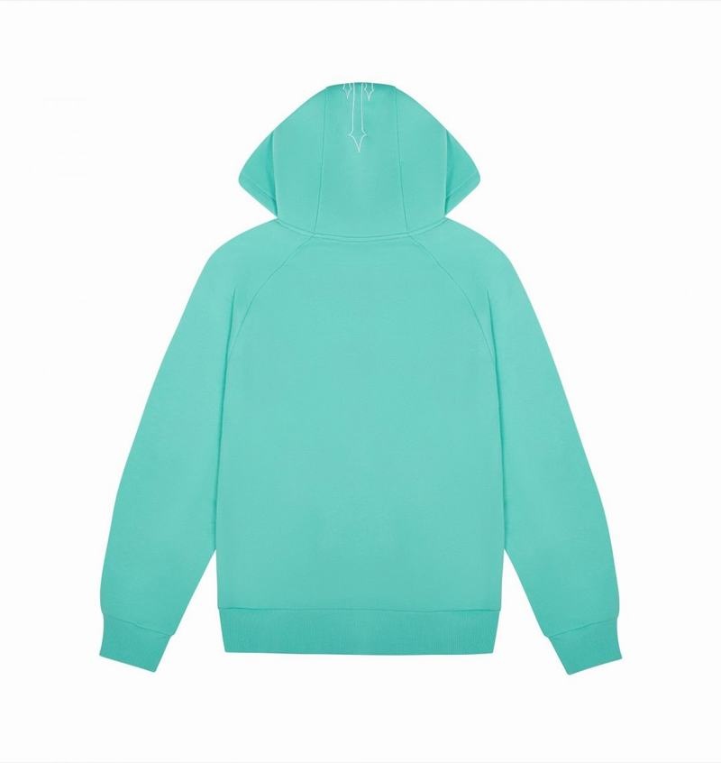 Dresy Trapstar Chenille Decoded 2.0 Hoodie Męskie Turkusowe | Poland-452608