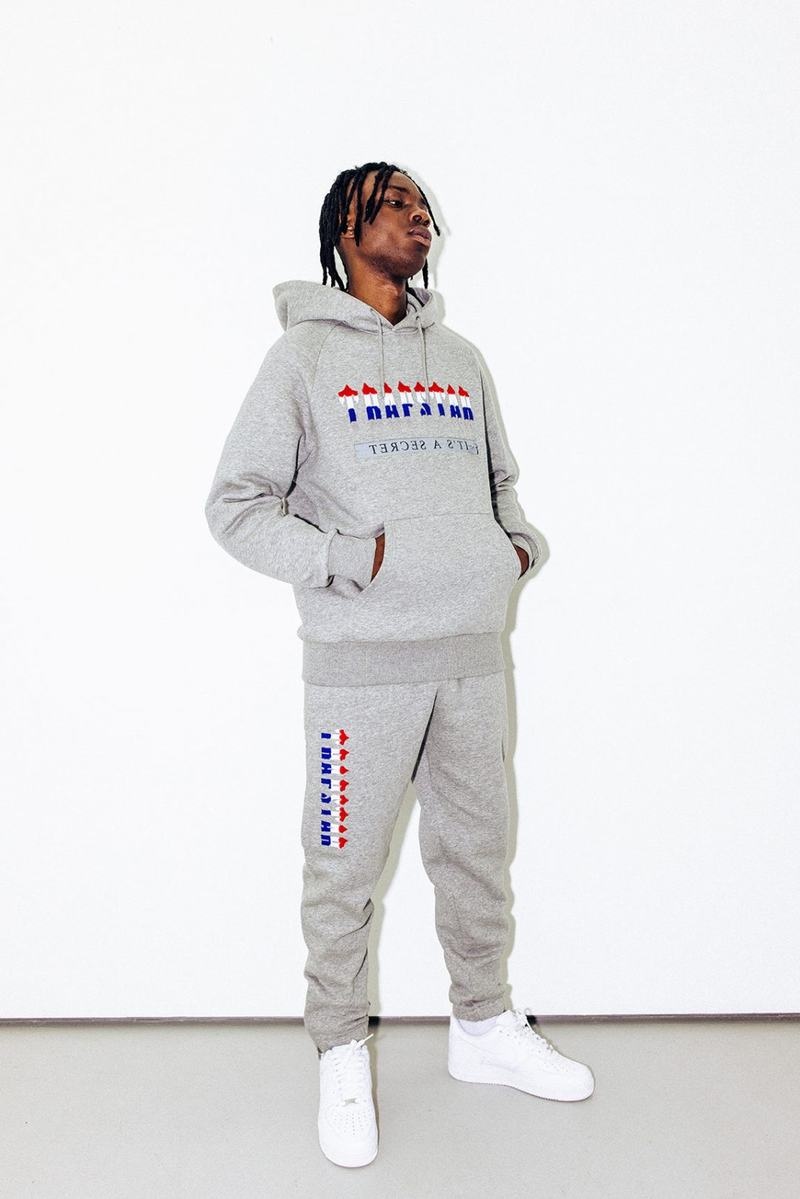 Dresy Trapstar Chenille Decoded 2.0 Hoodie Męskie Szare | Poland-490871