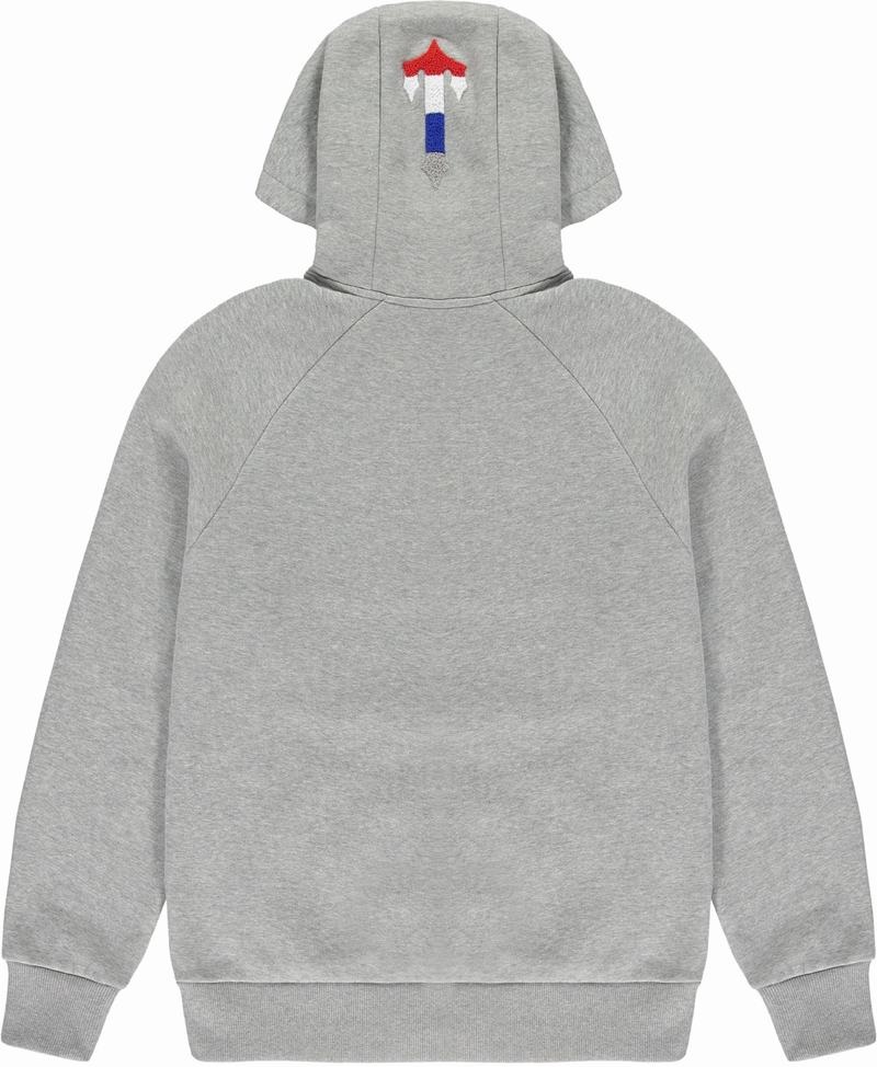 Dresy Trapstar Chenille Decoded 2.0 Hoodie Męskie Szare | Poland-490871