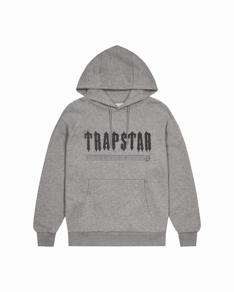 Dresy Trapstar Decoded Chenille 2.0 Hoodie Męskie Szare | Poland-462187