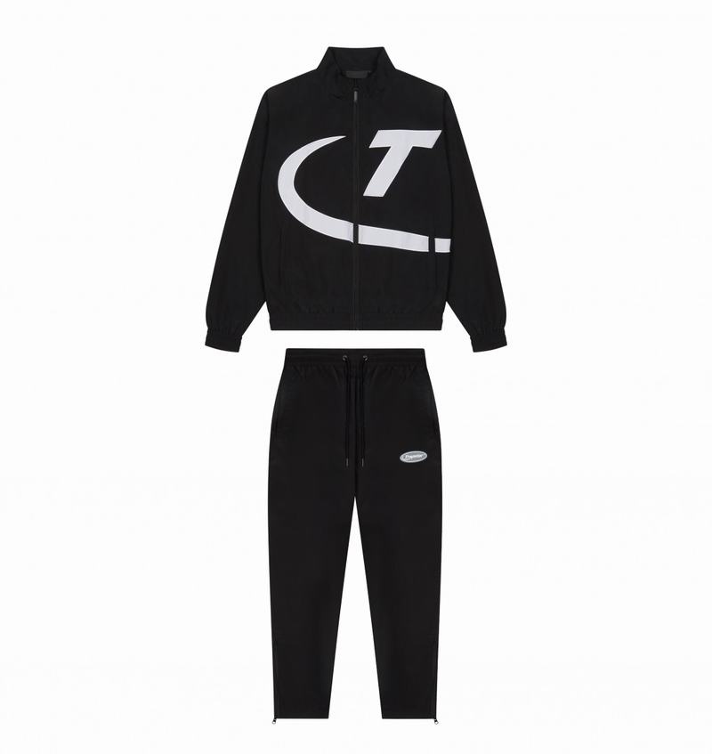 Dresy Trapstar Hyper Shellsuit Męskie Czarne Białe | Poland-130462