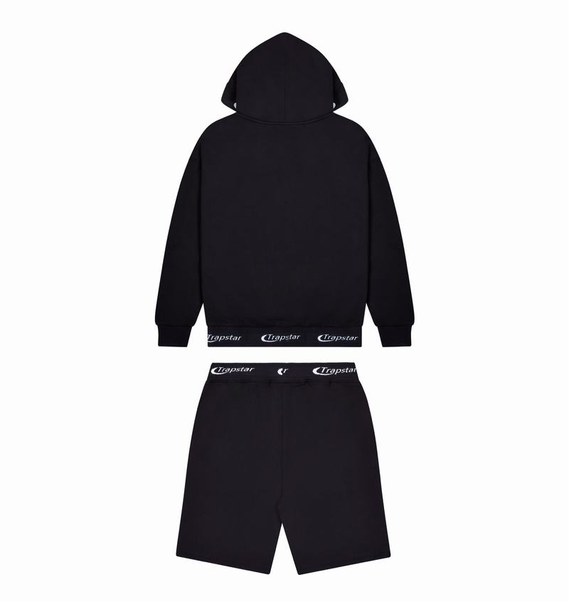 Dresy Trapstar Hyperdrive Rib Hoodie Męskie Czarne | Poland-254186