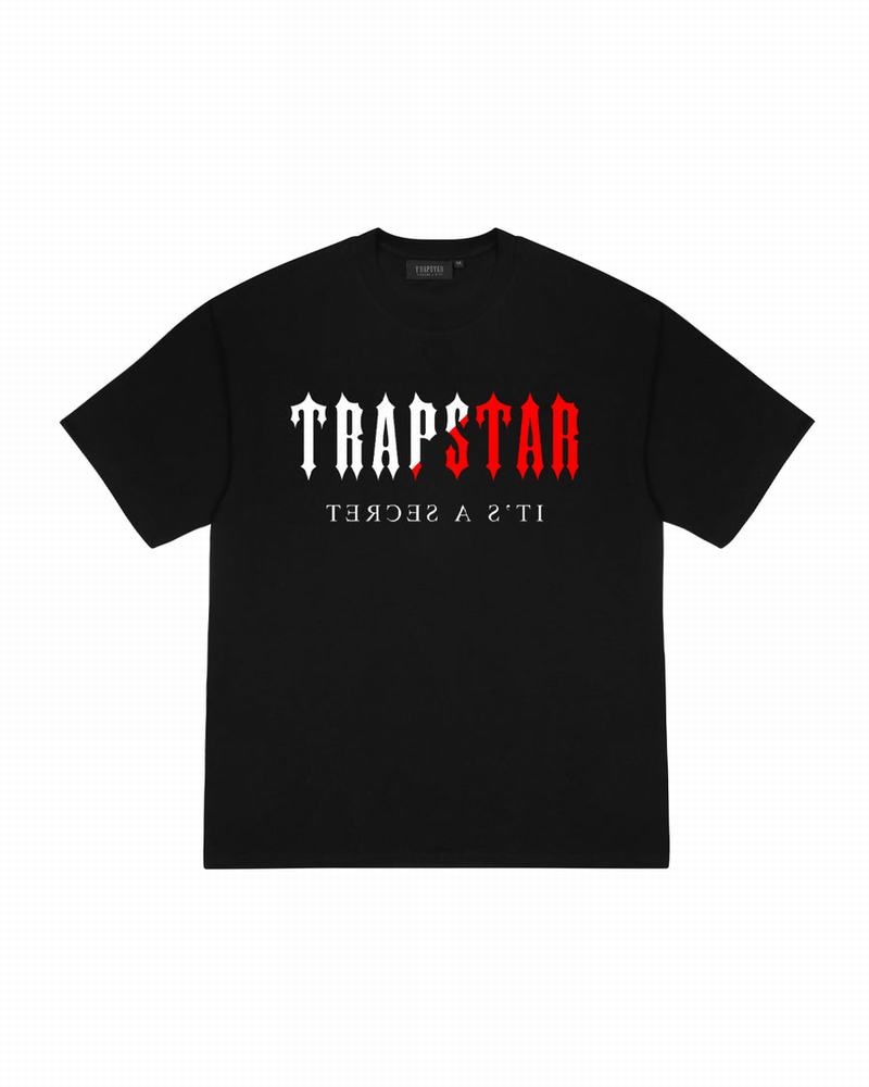 Koszulki Trapstar Decoded Infrared Edition Tee Męskie Czarne | Poland-471603