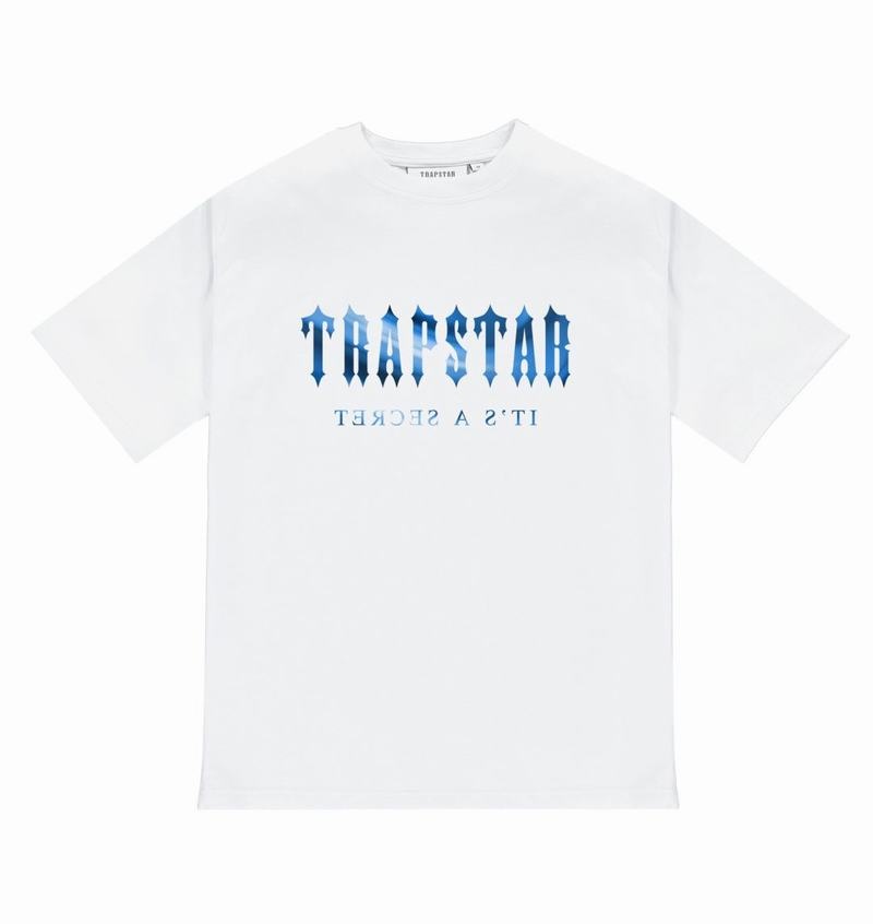 Koszulki Trapstar Decoded Tee Męskie Białe | Poland-765891