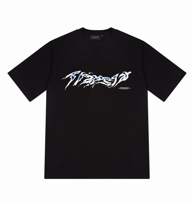 Koszulki Trapstar Fusion Tee Męskie Czarne | Poland-126035