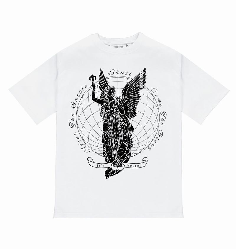 Koszulki Trapstar Global Triumph Tee Męskie Białe | Poland-073951