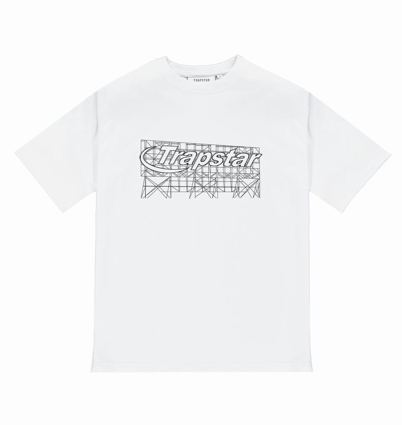 Koszulki Trapstar Hyperdrive DIY Tee Męskie Białe | Poland-387604