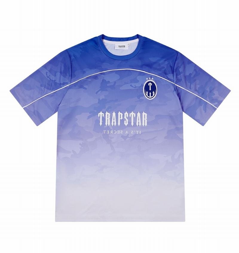 Koszulki Trapstar Irongate Football Jersey Męskie Niebieskie | Poland-082769