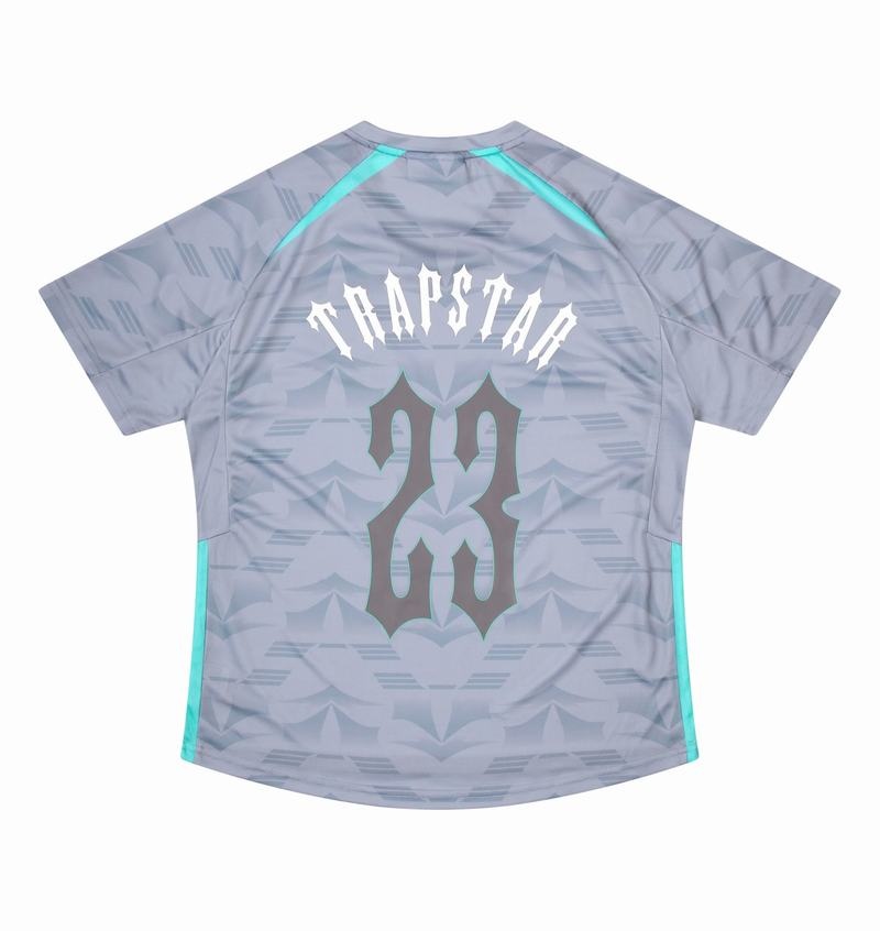 Koszulki Trapstar Irongate Football Jersey Męskie Szare Niebieskie | Poland-093871