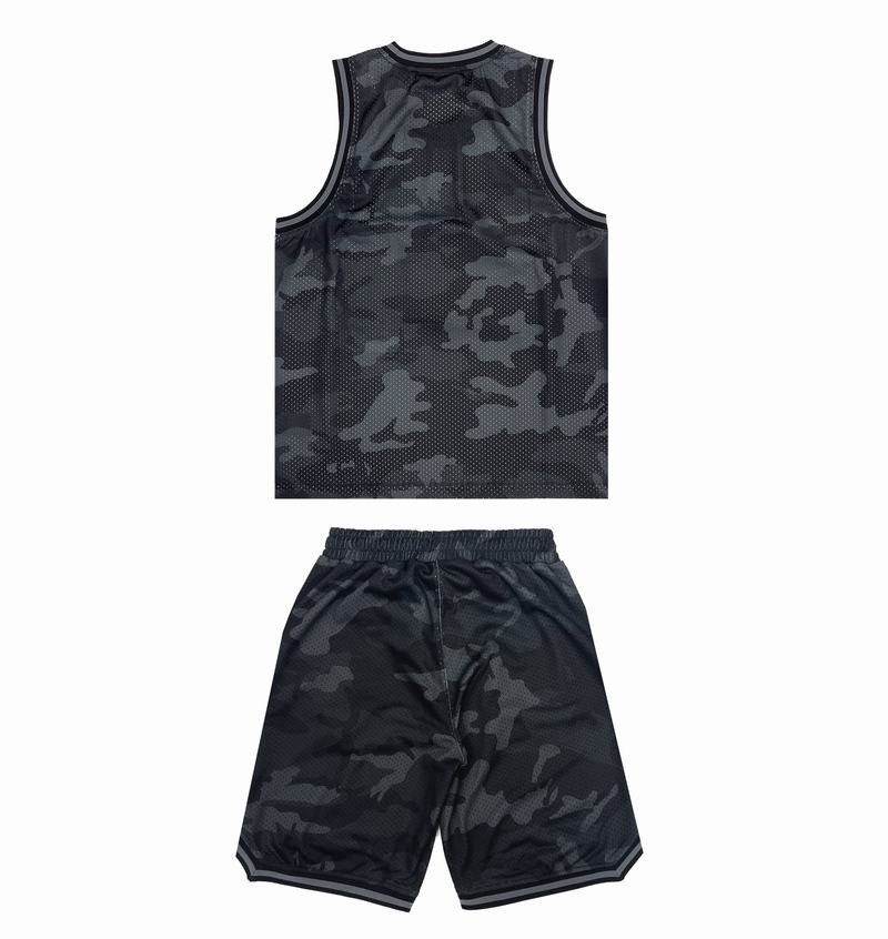 Koszulki Trapstar Shooters SS23 Basketball Vest Męskie Czarne Camo | Poland-183594