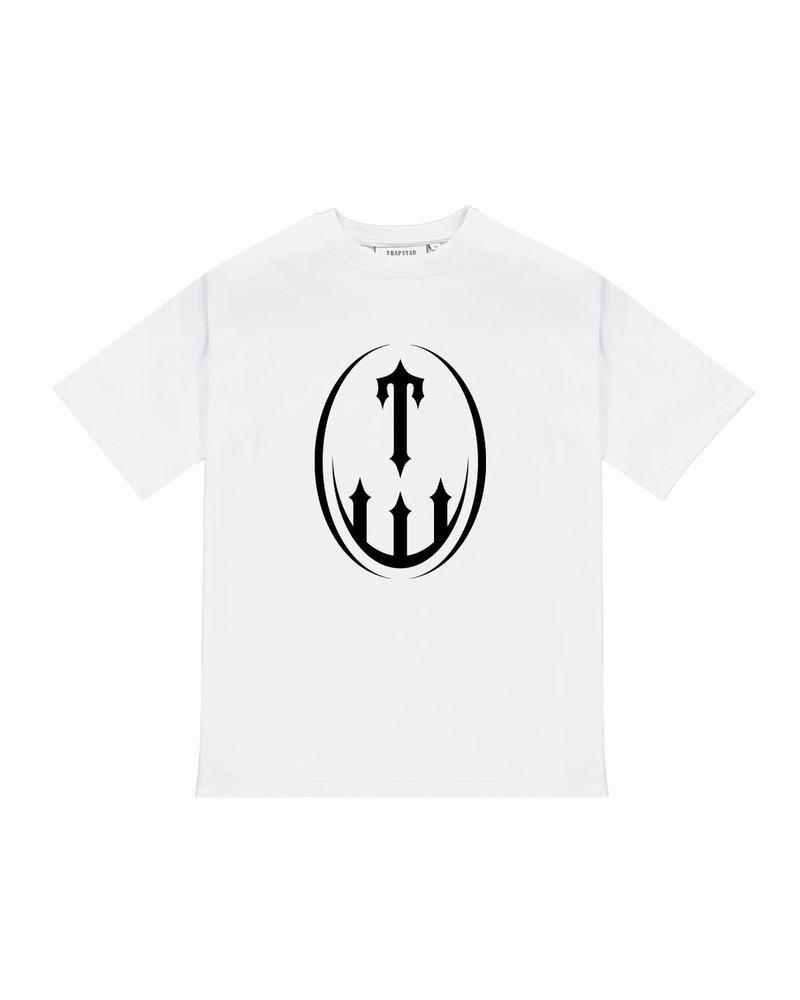 Koszulki Trapstar T Crest Tee Męskie Białe | Poland-485127