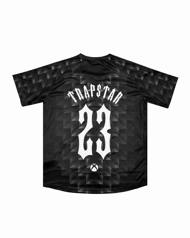 Koszulki Trapstar Xbox Football Jersey Męskie Czarne | Poland-374981