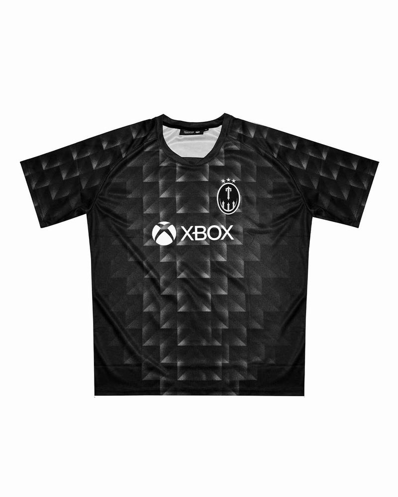 Koszulki Trapstar Xbox Football Jersey Męskie Czarne | Poland-374981