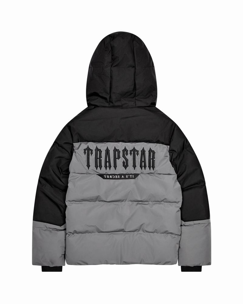 Kurtki Trapstar Decoded AW23 Puffer Męskie Czarne Szare | Poland-390617