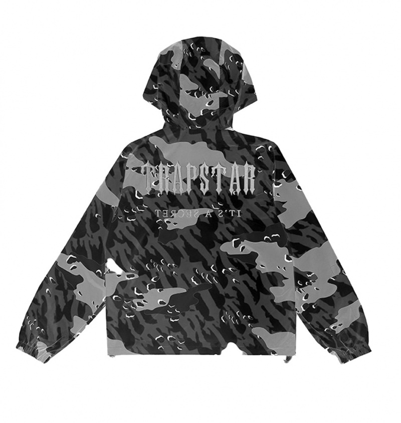 Kurtki Trapstar Decoded Camo Męskie Czarne Camo | Poland-089726