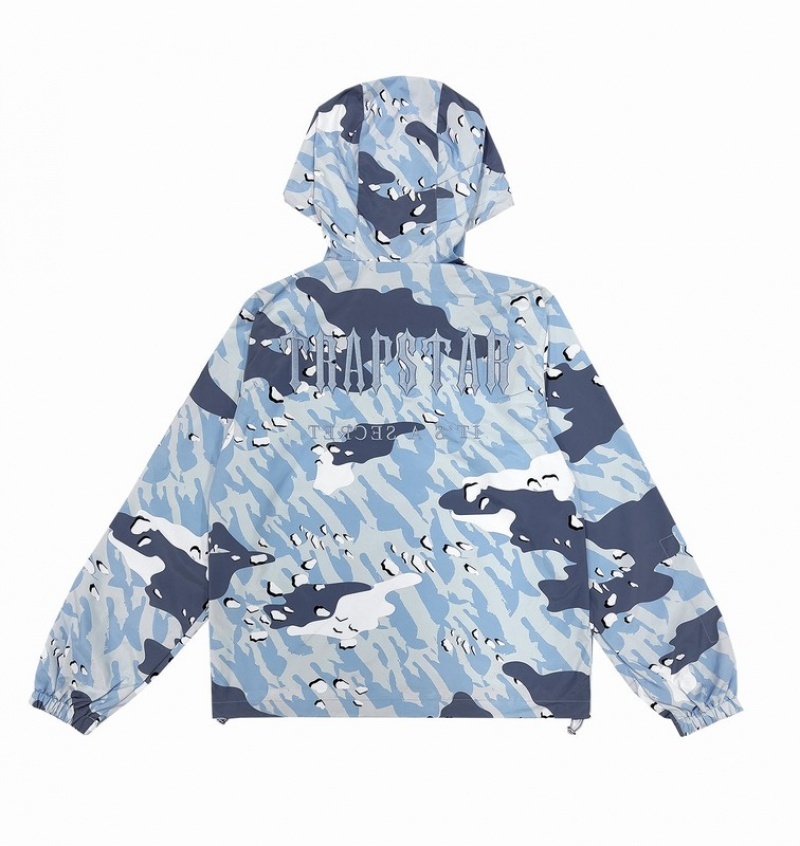 Kurtki Trapstar Decoded Camo Męskie Niebieskie Camo | Poland-658720