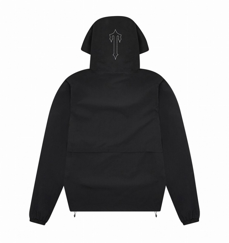 Kurtki Trapstar Decoded Windbreaker Męskie Czarne Białe | Poland-106732