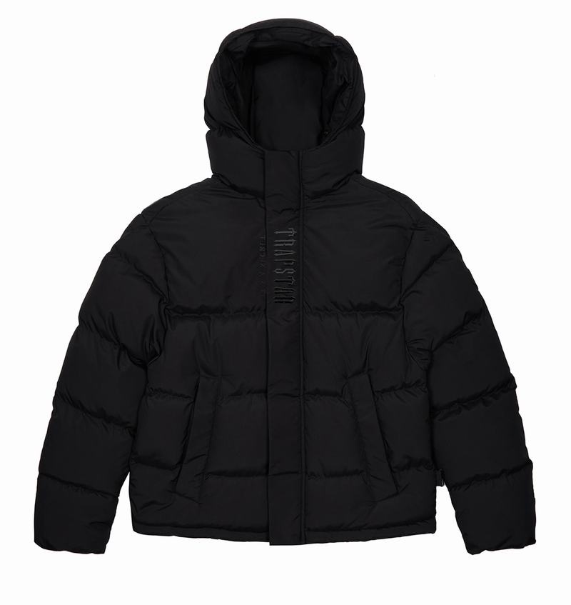 Kurtki Trapstar Decoded Zakapturzony Puffer 2.0 Męskie Czarne | Poland-346875