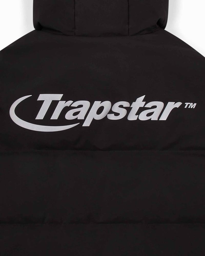 Kurtki Trapstar Hyperdrive Technical Puffer Męskie Czarne | Poland-089674