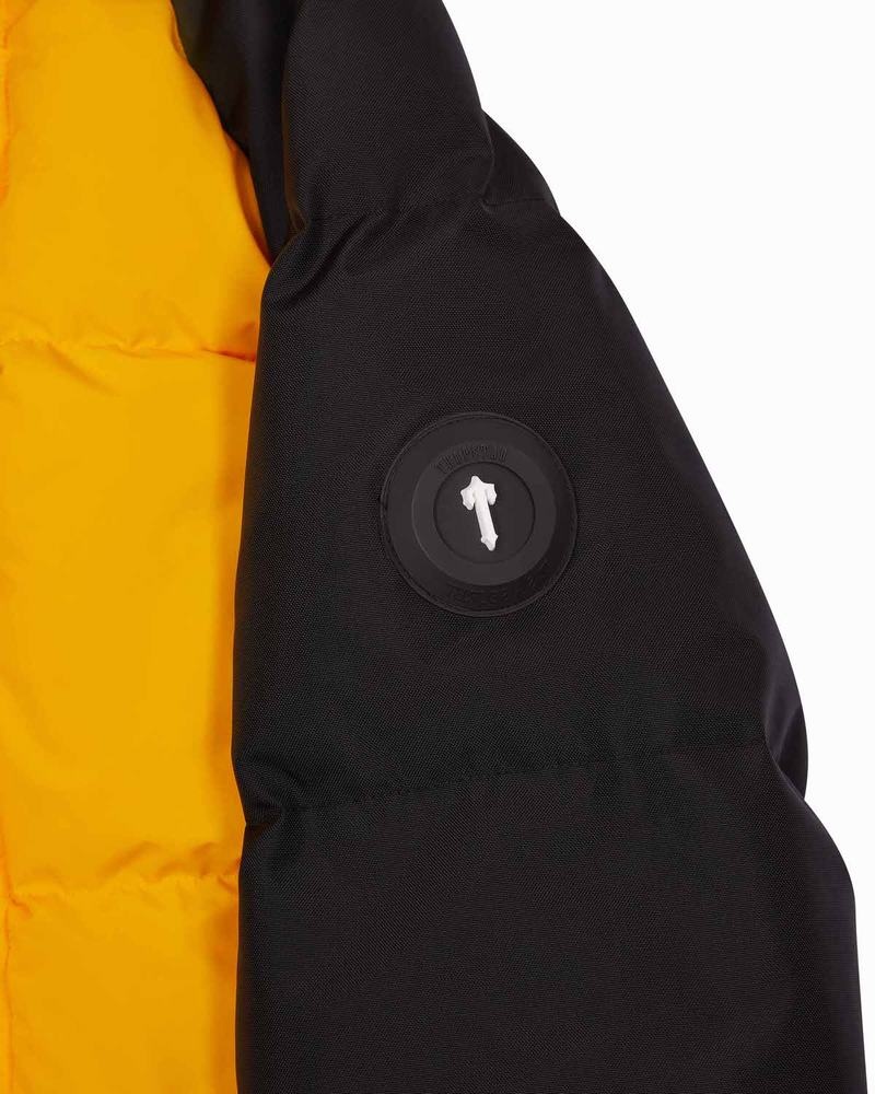 Kurtki Trapstar Irongate Arch Puffer AW23 Męskie Żółte Czarne | Poland-874652