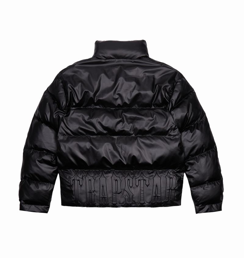 Kurtki Trapstar Irongate Embossed Puffer Męskie Czarne | Poland-258379