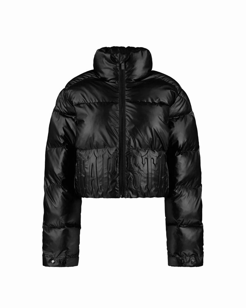 Kurtki Trapstar Irongate Embossed Puffer Damskie Czarne | Poland-269854