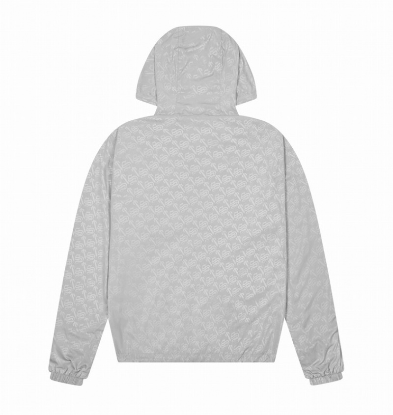 Kurtki Trapstar Monogram Windbreaker Męskie Szare | Poland-681493